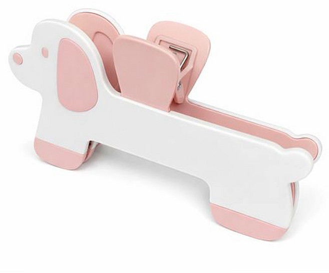 엔베스트 휴대용 강아지 북클립 집게, 핑크색, 1개