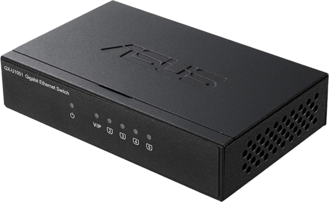 ASUS 華碩 5埠Gigabit交換器 原廠保固, 1台, GX-U1051