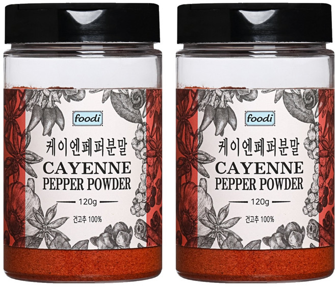 foodi 케이엔페퍼분말, 120g, 2개
