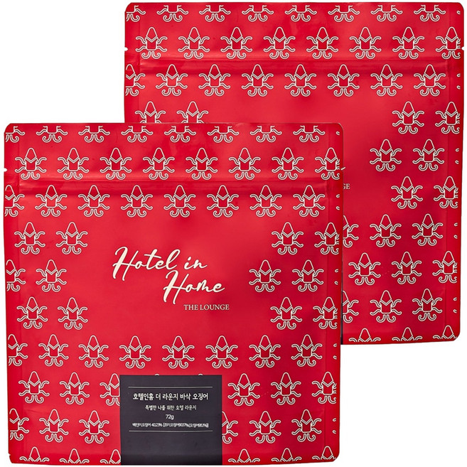 호텔인홈더라운지 바삭오징어, 72g, 2개