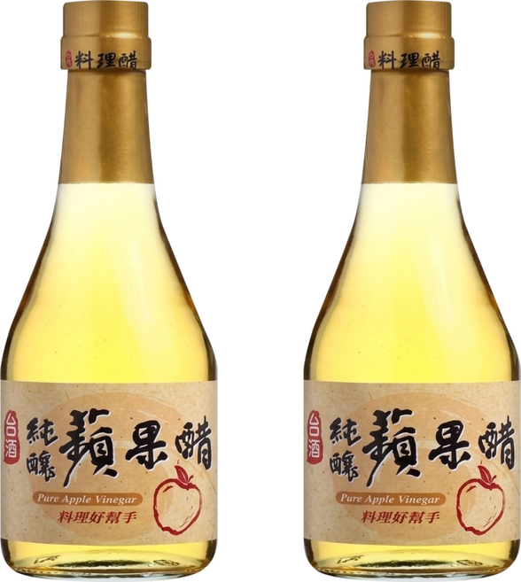 台酒 純釀蘋果醋, 300ml, 2瓶