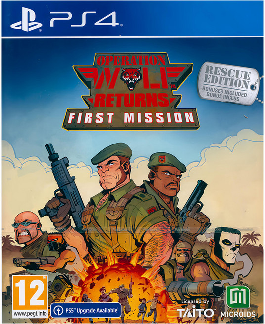 PlayStation PS4 野狼行動回歸 首戰 Operation Wolf Returns: First Mission Rescue Edition 解救版, 中英日文歐版