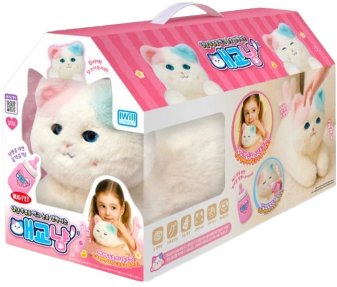 아이윌컴퍼니 허그PET 애교냥, 화이트, 1개