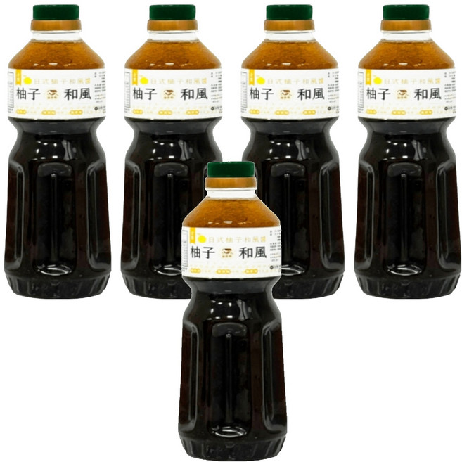 藻作坊 日式柚子和風醬, 5瓶, 600ml