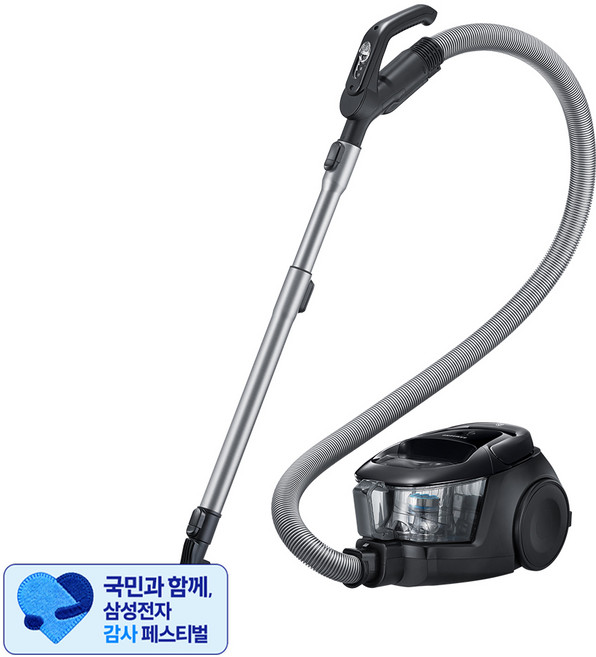 [삼성 감사 페스티벌] 삼성전자 파워모션 3100 싸이클론 진공청소기, VC33M31B1LG, 다크 티탄
