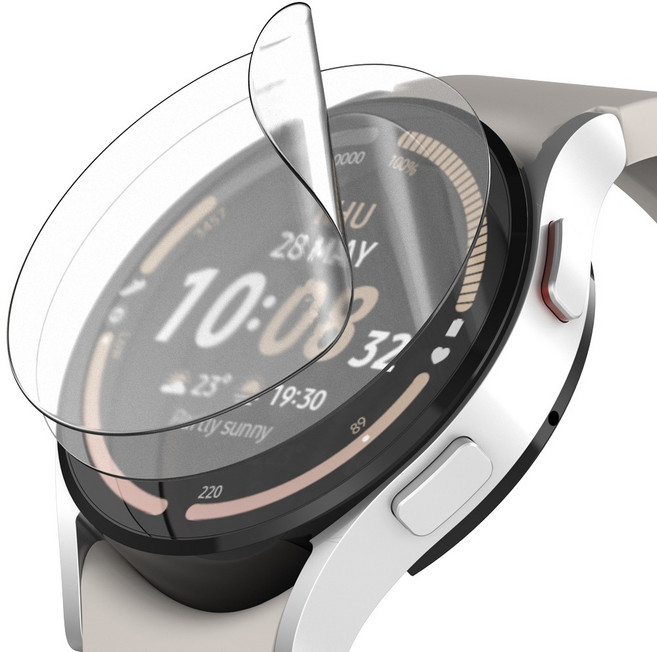 Nuart 三星 Galaxy Watch 相容款 防指紋螢幕保護貼 2入, 1組, 透明