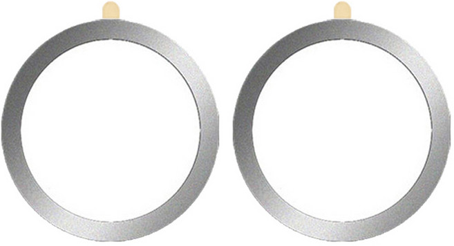 더블유케이스 맥세이프링 플레이트 호환 자석 스티커, 실버, 2개