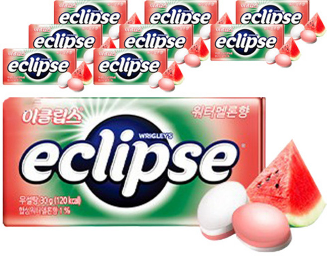 이클립스 워터멜론 하드캔디, 30g, 9개