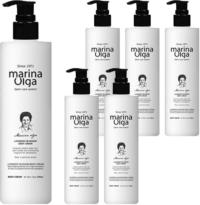 마리나올가 럽바디블라썸 바디크림, 270ml, 6개