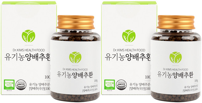 김재식헬스푸드 유기농 양배추환, 2개, 100g