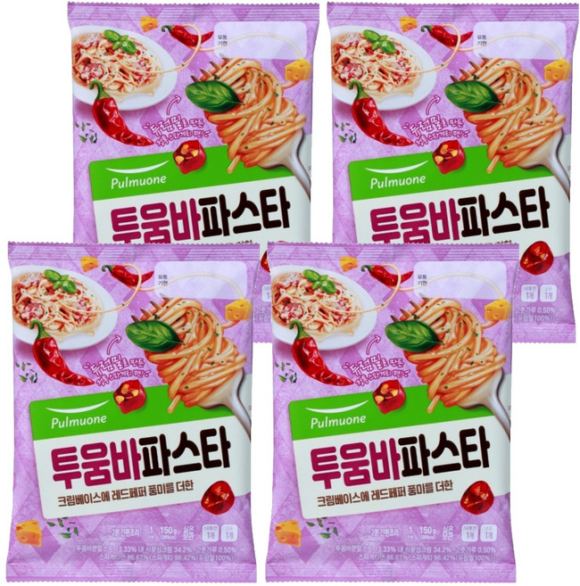 풀무원 투움바 파스타, 150g, 4개