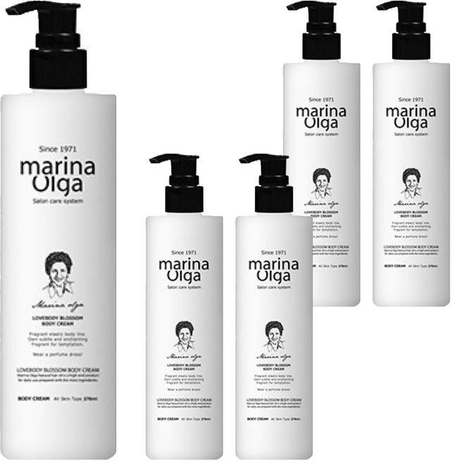 마리나올가 럽바디블라썸 바디크림, 270ml, 5개