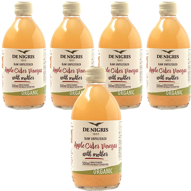 데니그리스 유기농 사과식초, 500ml, 5개