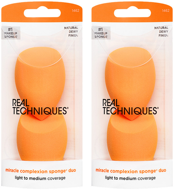 REAL TECHNIQUES 奇蹟妝容海綿 2入, 單一顏色, 2個