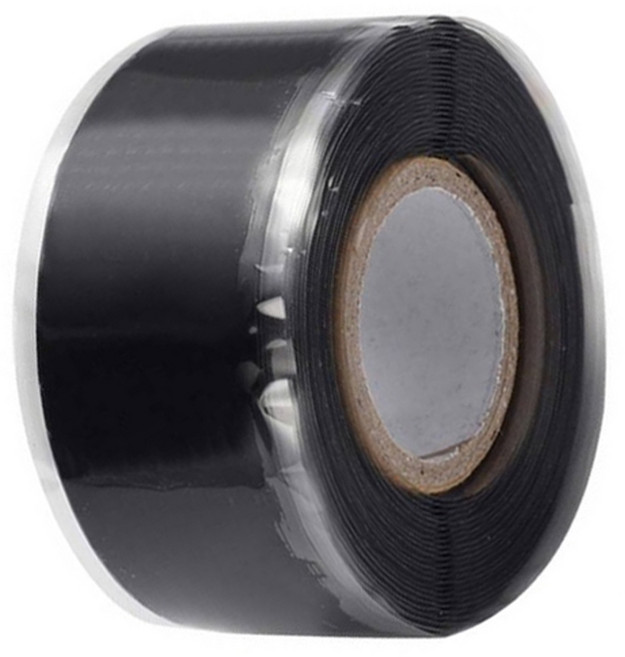 SKORA 黑色自融矽膠膠帶, 1個