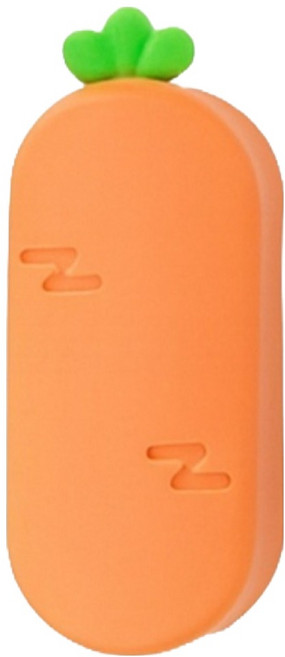 홈나나 흡착식 실리콘 당근 샤워기 홀더, 주황색