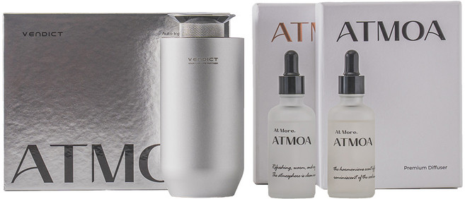 벤딕트 애트모어 차량용 전자 디퓨저 본체 + 50ml 리필 더블 패키지세트, 포레, 1세트