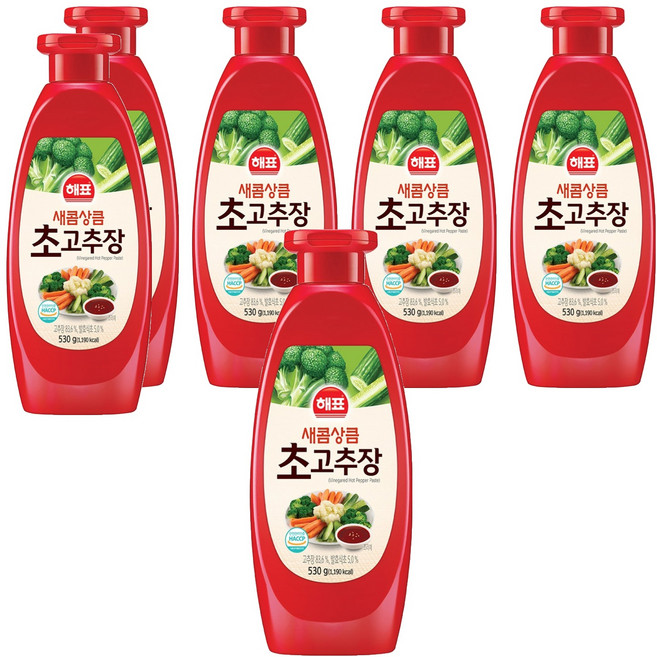Haepyo [Sajo Daerim] Haepyo Sunchanggung Chogochujang, 530g, 6瓶