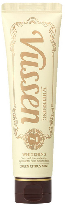 뷰센 7 어드밴스드 미백 치약 그린시트러스민트향, 100g, 1개