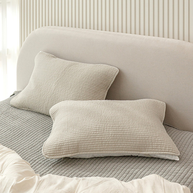 마더스홈 매일 빨아쓰는 피그먼트 순면 베개커버 밴드형