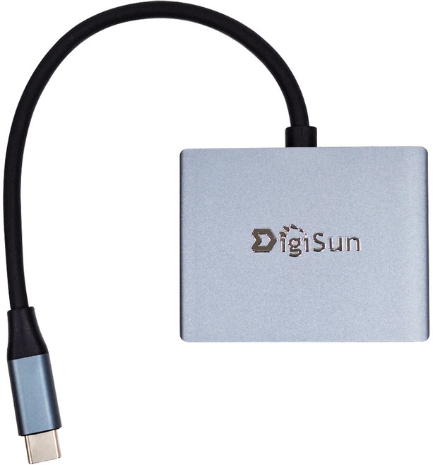 DigiSun 得揚 USB Type-C to HDMI + USB3.0 + Type-C Charging 多功能擴充器 顏色隨機, UB328, 1個