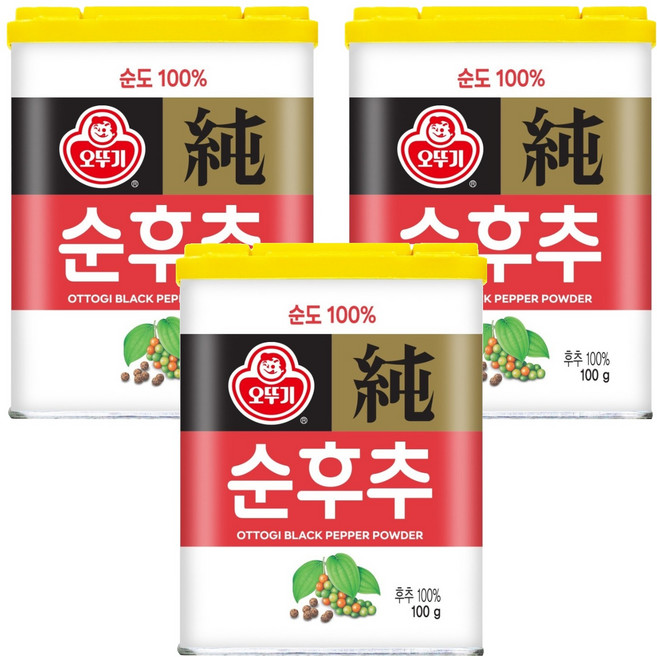 오뚜기 순후추, 100g, 3개