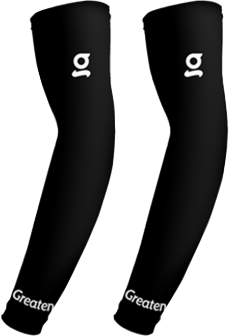 Greaten 極騰 抗UV快乾涼爽袖套, 黑色, 1雙