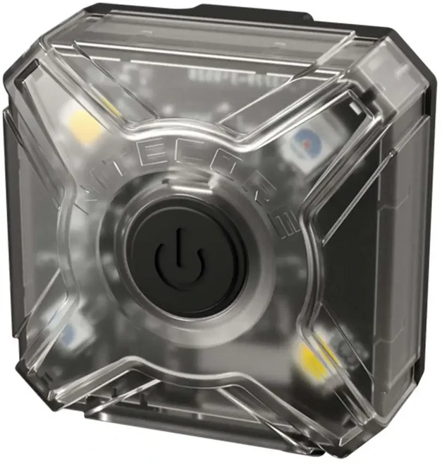 NITECORE 奈特科爾 輕量多功能信號燈 輔助燈 頭燈 夜間識別 USB-C NU05 V2, 1個, 透明色
