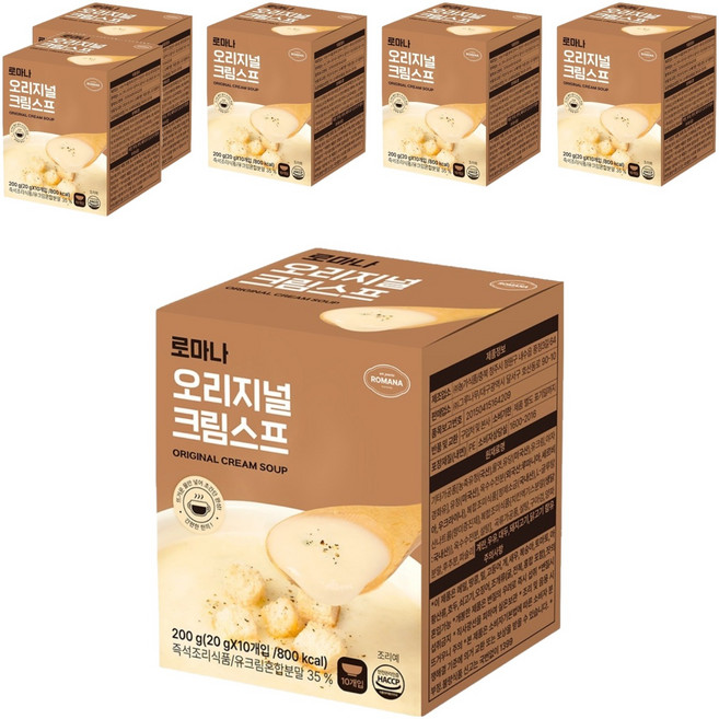 로마나 오리지널 크림 스프 10p, 6개, 200g