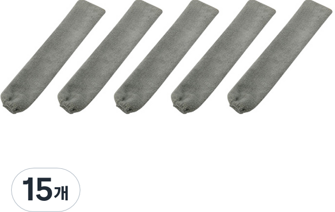 아리코 다용도 만능 청소 먼지털이 리필 천, 그레이, 15개