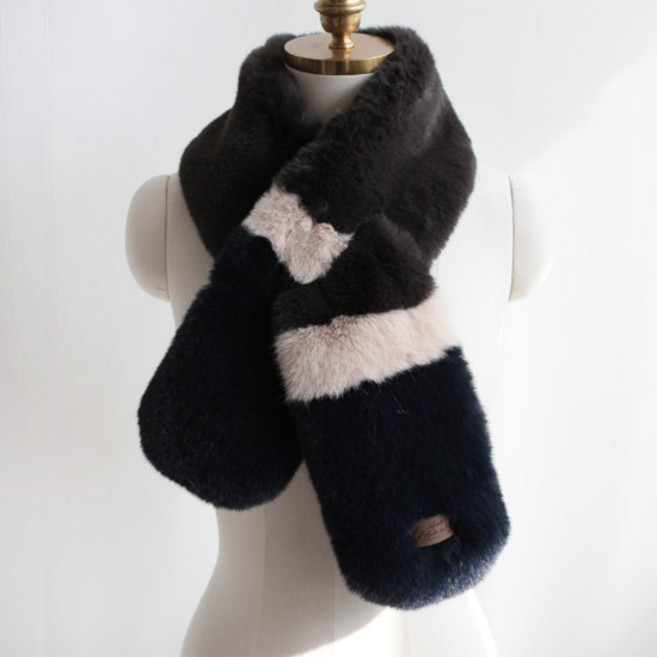 바비수 더블 둥근롱퍼 머플러