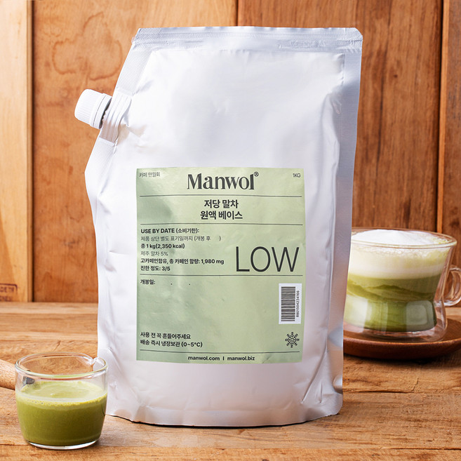 만월회 저당 말차 원액 베이스, 1kg, 1개