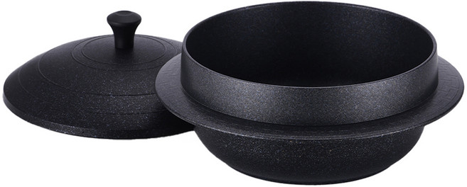 Lacena IH電磁爐鑄鐵鍋, 1個, 黑色, 20cm