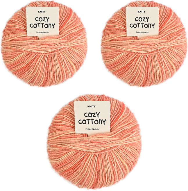 니뜨 코지 코트니 뜨개실 50g, 16코랄, 3개