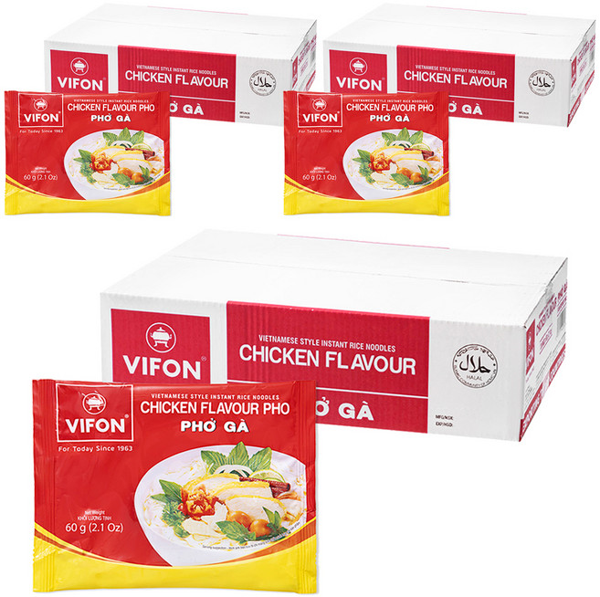 VIFON 味豐 即食越南河粉 雞肉味, 60g, 90個