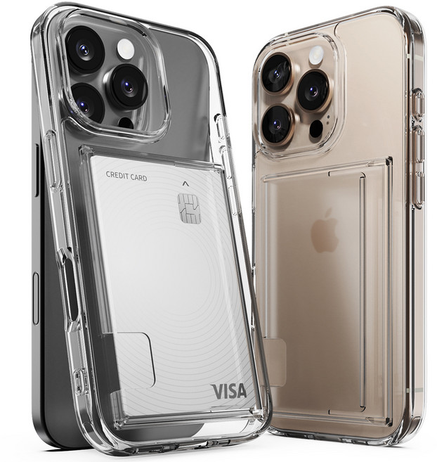 신지모루 2장 수납 에어클로 카드슬롯 휴대폰 케이스