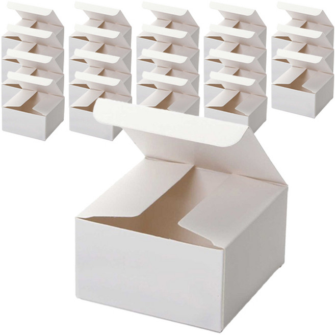 무지 선물상자 1호 8 x 8 x 4.5 cm, 화이트, 20개
