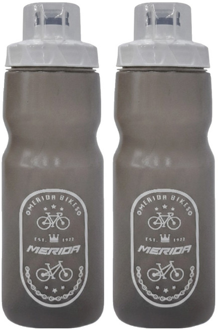 MERIDA 美利達 水壺 A2123000148 2個, 700ml, 1組, 透明黑色