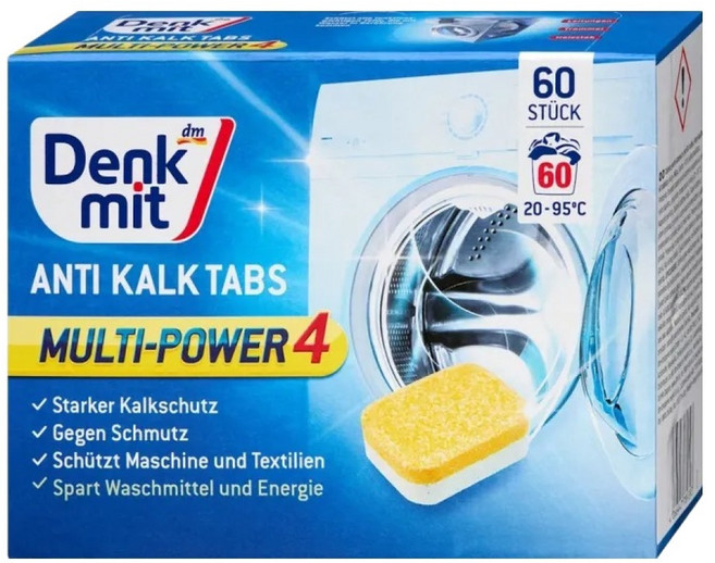 dm Denk mit 洗衣槽去污錠 60顆, 960g, 1盒