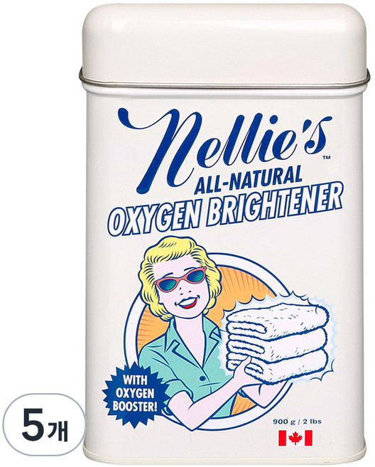 넬리 소다 산소표백 유아세제, 5개, 900g