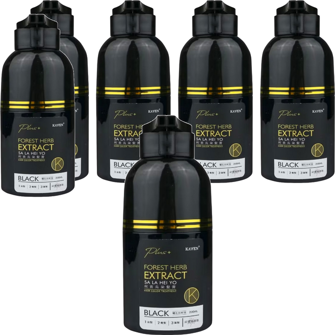 KA'FEN 卡氛 Plus+ 何首烏染髮膏, 曜石純粹黑, 6件