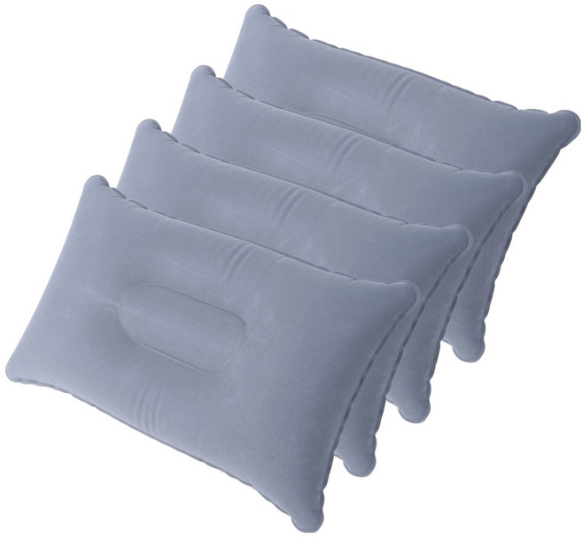 바이브업 캠핑 휴대용 에어베개, 그레이, 4개