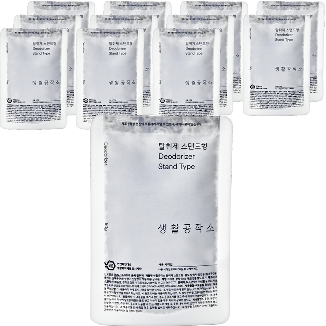 생활공작소 탈취제 스탠드형, 12개, 50g