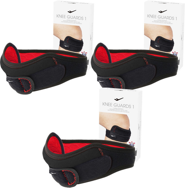 프로스펙스 무릎 보호대 1, 3개, 블랙