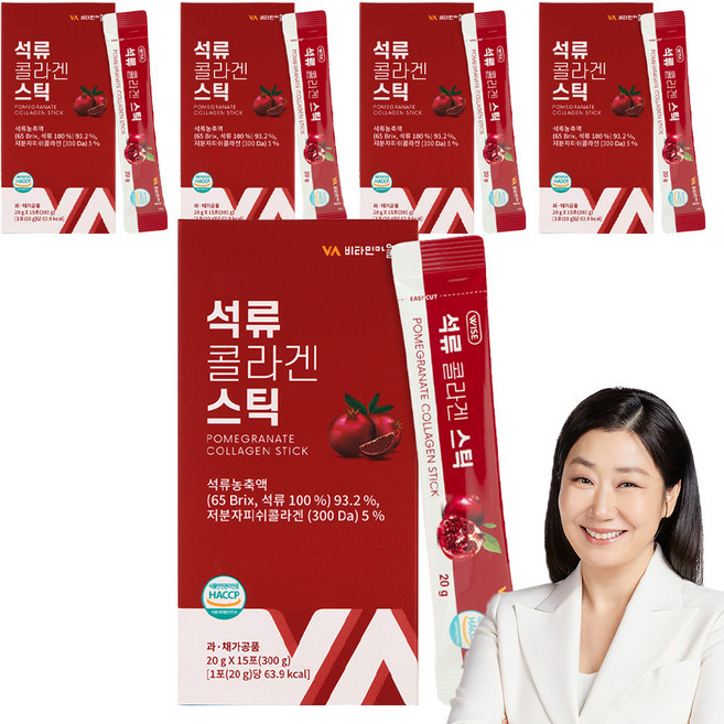 비타민마을 석류 콜라겐 스틱, 15회분, 5개