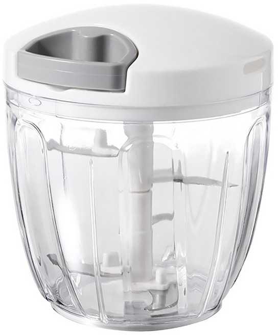 let's cook 樂司廚品 手拉式料理器 大, 白色 + 透明色, 1個