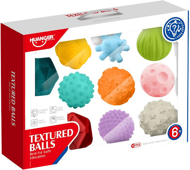 PLAYFUL TOYS 頑玩具 嬰兒軟膠捏捏球, 多色, 1組