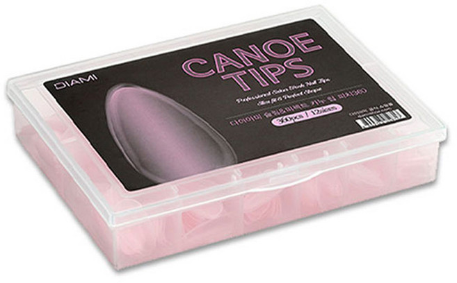 다이아미 카누팁 피치 네일팁 360p, 투명분홍색/피치, 1개