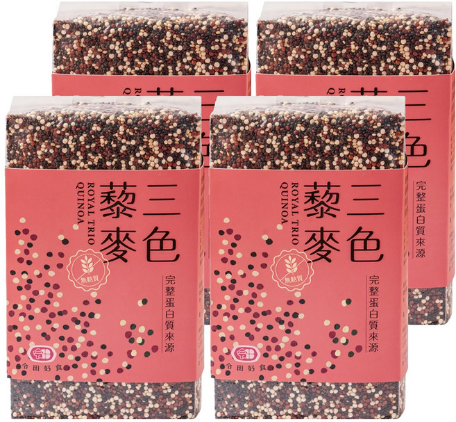 令田好食 特選三色藜麥, 4包, 500g
