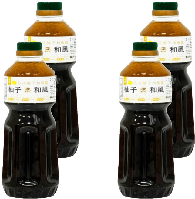 藻作坊 日式柚子和風醬, 4瓶, 600ml